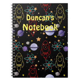 Cuaderno Espacial para Niños