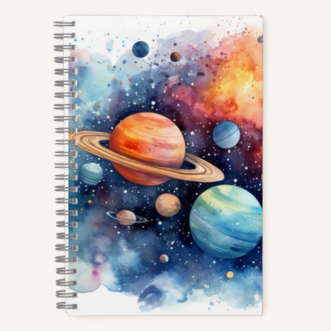Cuaderno Espacio acuático Pequeño portátil (Anverso)