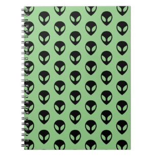 Cuaderno Espacio Alien Green Extraterrestres Extraterrestre