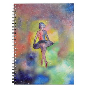 Cuaderno Espacio de bailarina de ballet Watercolor Art Phot