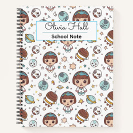 Cuaderno Espacio de Dibujos Animados Útiles Escolares de Re