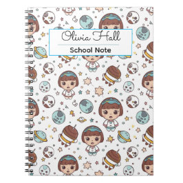 Cuaderno Espacio de Dibujos Animados Útiles Escolares Maest
