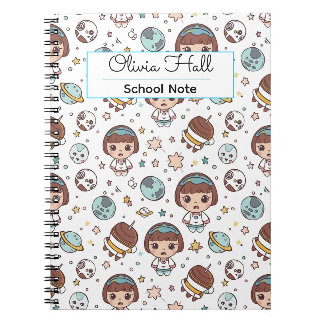 Cuaderno Espacio de Dibujos Animados Útiles Escolares Maest (Frente)