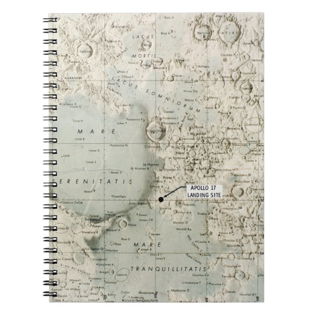 CUADERNO ESPACIO: MAPA DE LA LUNA, 1972 (Frente)
