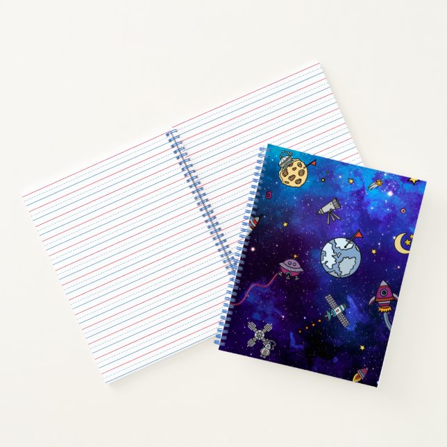 Cuaderno Espacio ultraterrestre para niños (Interior)