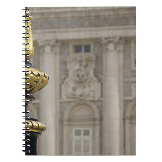 Cuaderno España, Madrid. Palacio Real, lámpara dorada ornam (Frente)