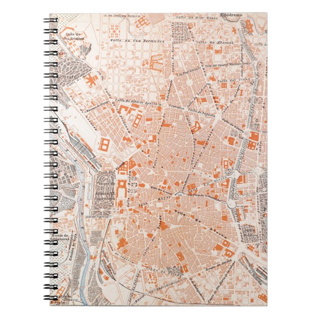 Cuaderno España: Mapa de Madrid, C1920 (Frente)