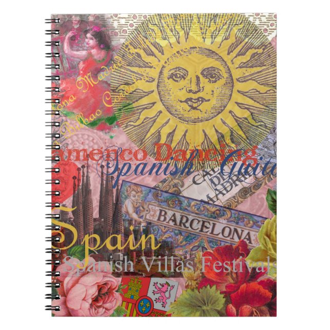 Cuaderno España Sunshine español Travel Art (Frente)