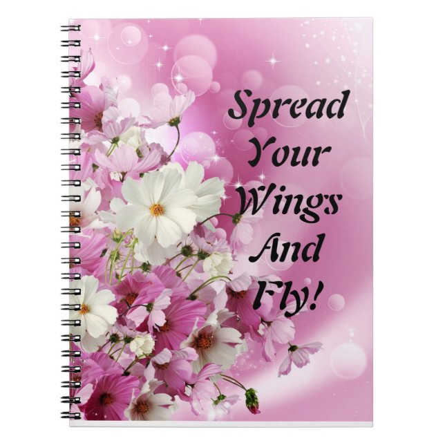 Cuaderno Esparce sus alas espiral de vuelo foto Flora para  (Frente)