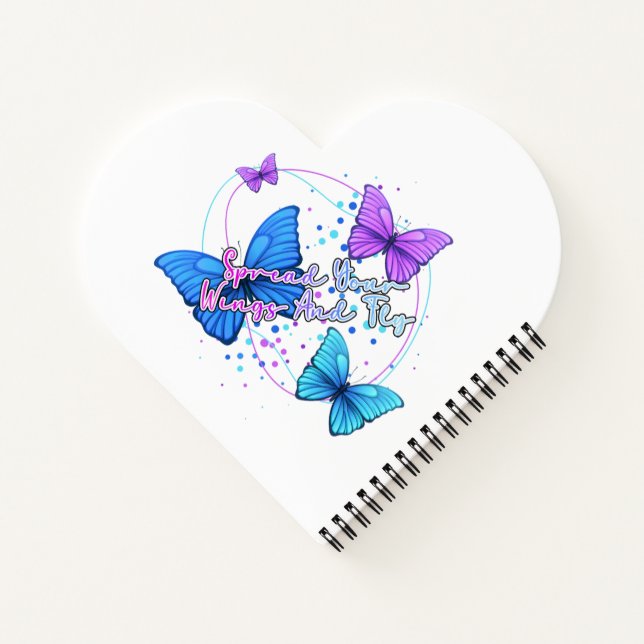 Cuaderno Esparce sus alas y vuela mariposa (Reverso)