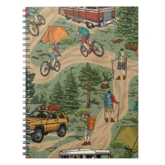 Cuaderno Esparcimiento al aire libre vintage sin problemas 