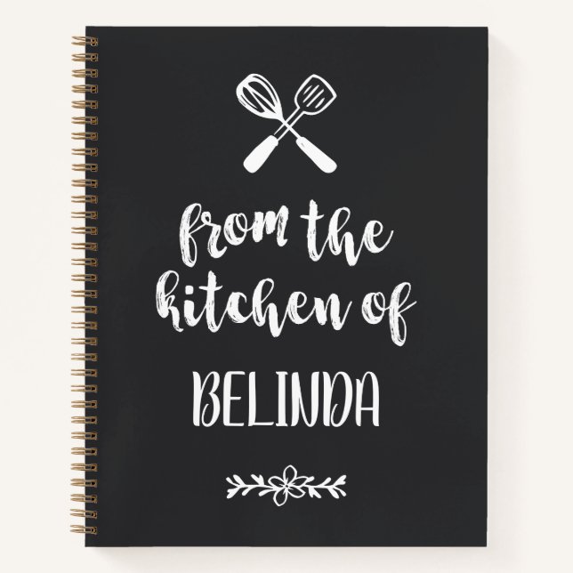 Cuaderno Espátula de Whisk negro mate desde la cocina de (Anverso)