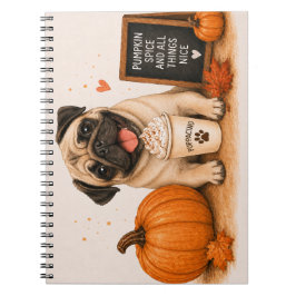 Cuaderno Especia de Calabaza Pug