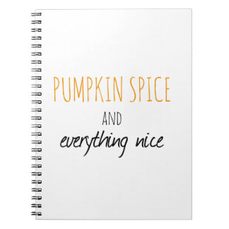 Cuaderno Especia y todo de la calabaza Niza