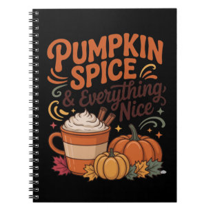 Cuaderno Especias de Calabaza & Todo lo Bueno de Otoño