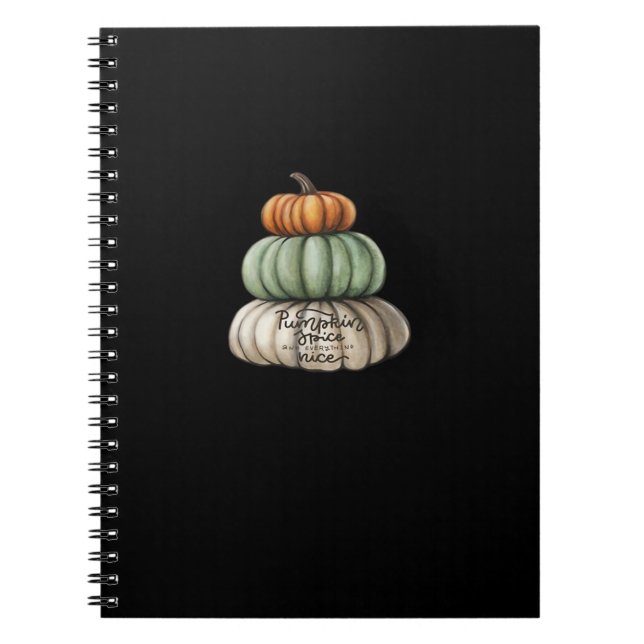 Cuaderno Especias De Calabaza Y Todo Lo Bueno Básico (Frente)