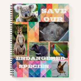 Cuaderno Especies en peligro de extinción en Australia