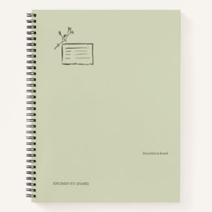 Cuaderno Espécimen- Botánicos Pausan- Mínimo