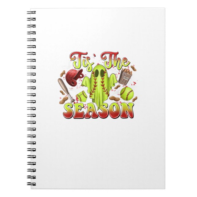 Cuaderno Espectacular disfraz de softball Funny Halloween E (Frente)