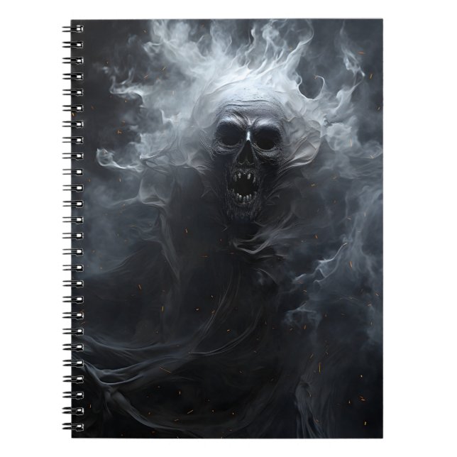 Cuaderno Espectacular fantasma de la fantasía de Halloween (Frente)