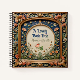 Cuaderno Espectacular flor silvestre estilo William Morris