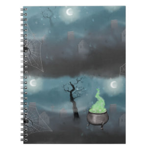 Cuaderno Espectacular yacimiento de tumbas de Halloween y p