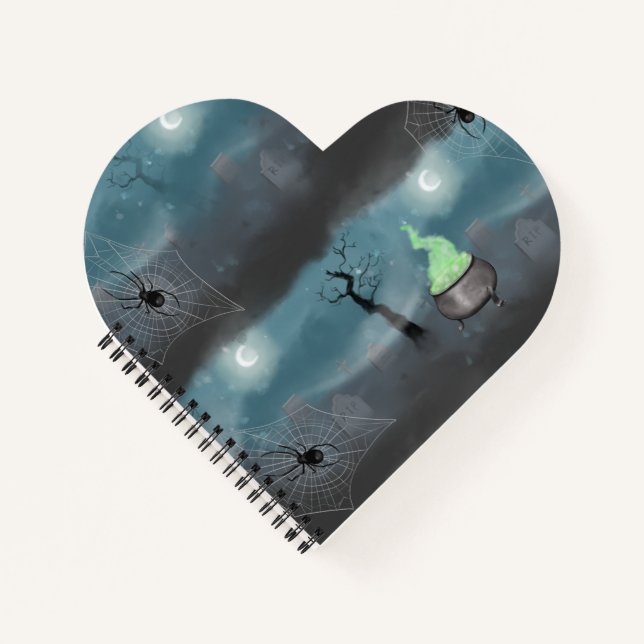 Cuaderno Espectacular yacimiento de tumbas de Halloween y p (Anverso)