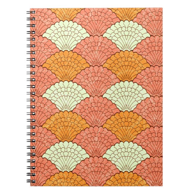 Cuaderno Espectáculo de la Shell: Patrones de mar abstracto (Frente)