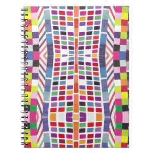Cuaderno Espectadores rojos y píxeles coloridos