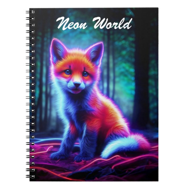 Cuaderno Espectro de brillo lindo con aura bioluminiscente (Frente)