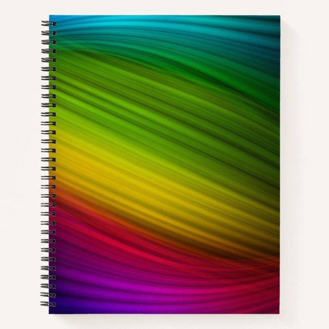 Cuaderno Espectro Impresionante de Colores de Arcoíris (Anverso)