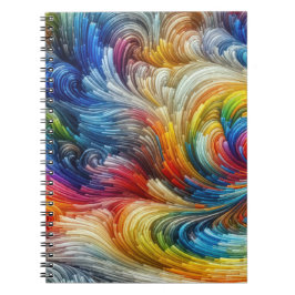 Cuaderno Espectro Swirl Resumen Contemporáneo