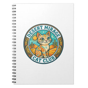 Cuaderno Espejismo del desierto Gato Idea de regalo para ma