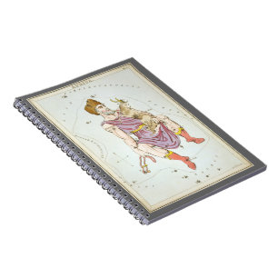 Cuaderno Espejo de Urania, mapa celeste de astronomía vinta