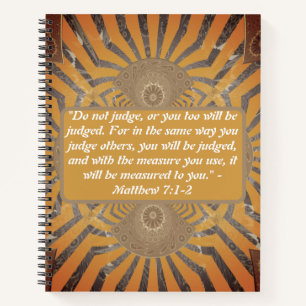 Cuaderno Espejo del juicio: Mateo 7:1-2 en perspectiva