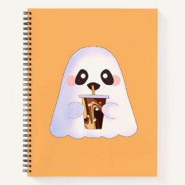 Cuaderno Espeluznante Con Café Helado
