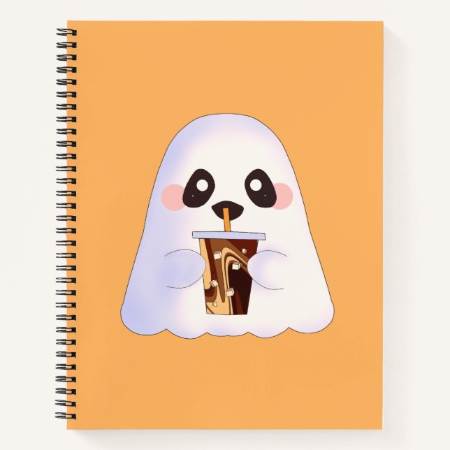Cuaderno Espeluznante Con Café Helado (Anverso)
