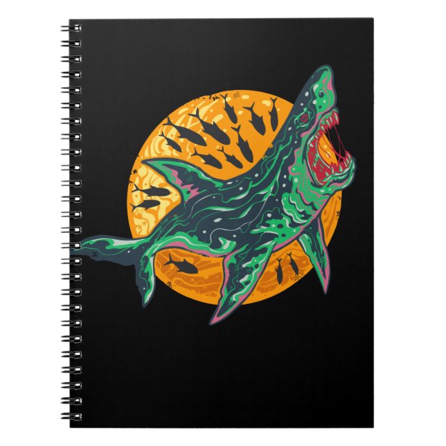 Cuaderno Espeluznante Creatura del Mar de Halloween (Frente)