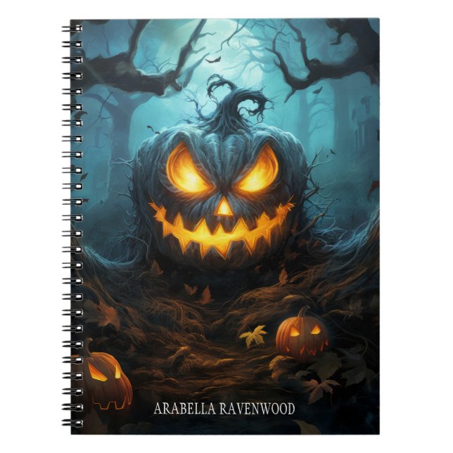 Cuaderno Espeluznante, gótica calabaza temerosa horror de H (Frente)