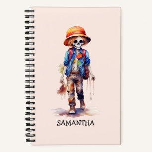 Cuaderno Espeluznante Pero Cute Niño Zombie - Adorable Maca