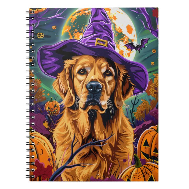 Cuaderno Espeluznante Tirador de Oro Halloween (Frente)