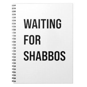 Cuaderno Esperando a Shabbos Hanukkah Jewish Funny