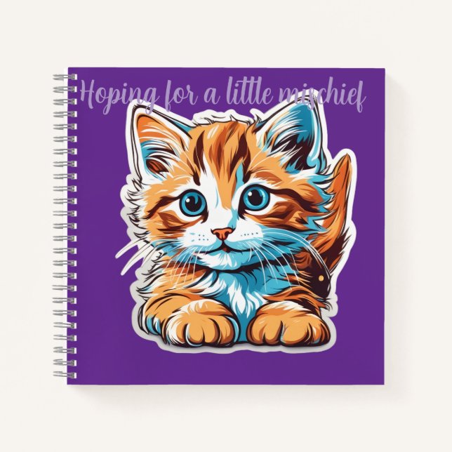 Cuaderno Esperando por alguna travesura (Anverso)