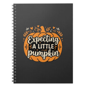 Cuaderno Esperando un pequeño diseño de embarazo de Hallowe