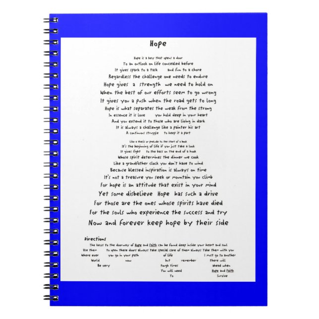 Cuaderno Esperanza (Frente)