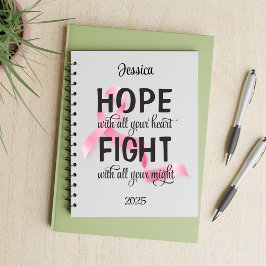 Cuaderno Esperanza con todo tu corazón Cáncer de Mama