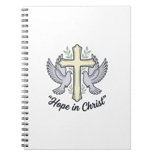 Cuaderno Esperanza en Cristo Paloma Cruz Diseño Cristiano V