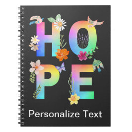 Cuaderno Esperanza Inspiradora artística positiva motivacio