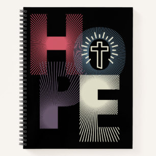 Cuaderno Esperanza minimalista con cruces