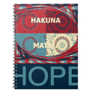 Cuaderno Esperanza Pacífica: Un calmo diseño de Hakuna Mata